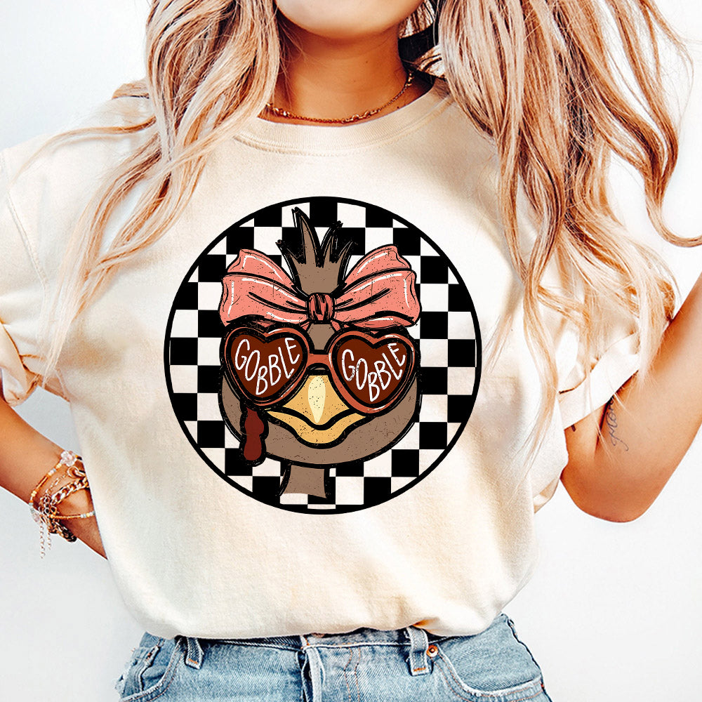 Personalized Gobble gobble Boy Girl Turkey PNG, Turkey Sublimation, Coquette Bow, Boys Girls Thanksgiving Shirt Design, Trendy Thanksgiving S262 hong 111124