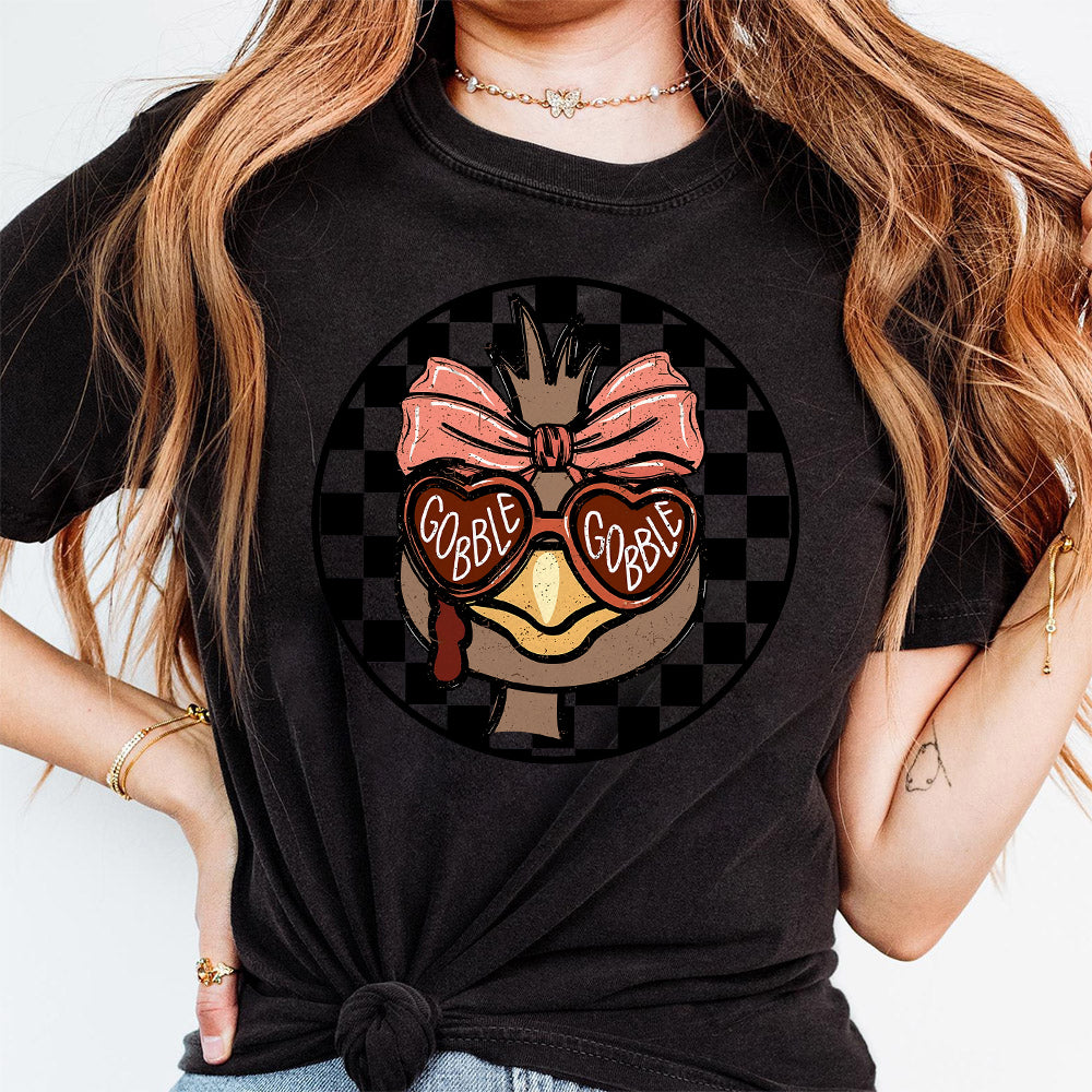 Personalized Gobble gobble Boy Girl Turkey PNG, Turkey Sublimation, Coquette Bow, Boys Girls Thanksgiving Shirt Design, Trendy Thanksgiving S262 hong 111124