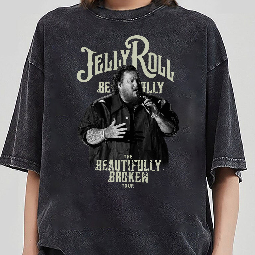 Jelly Roll Shirt, The Beautifully Broken Tour 2024, Jelly Roll 2024 Concert Shirt, Jelly Roll Lyric Shirt, Concert Roll Shirt GGG