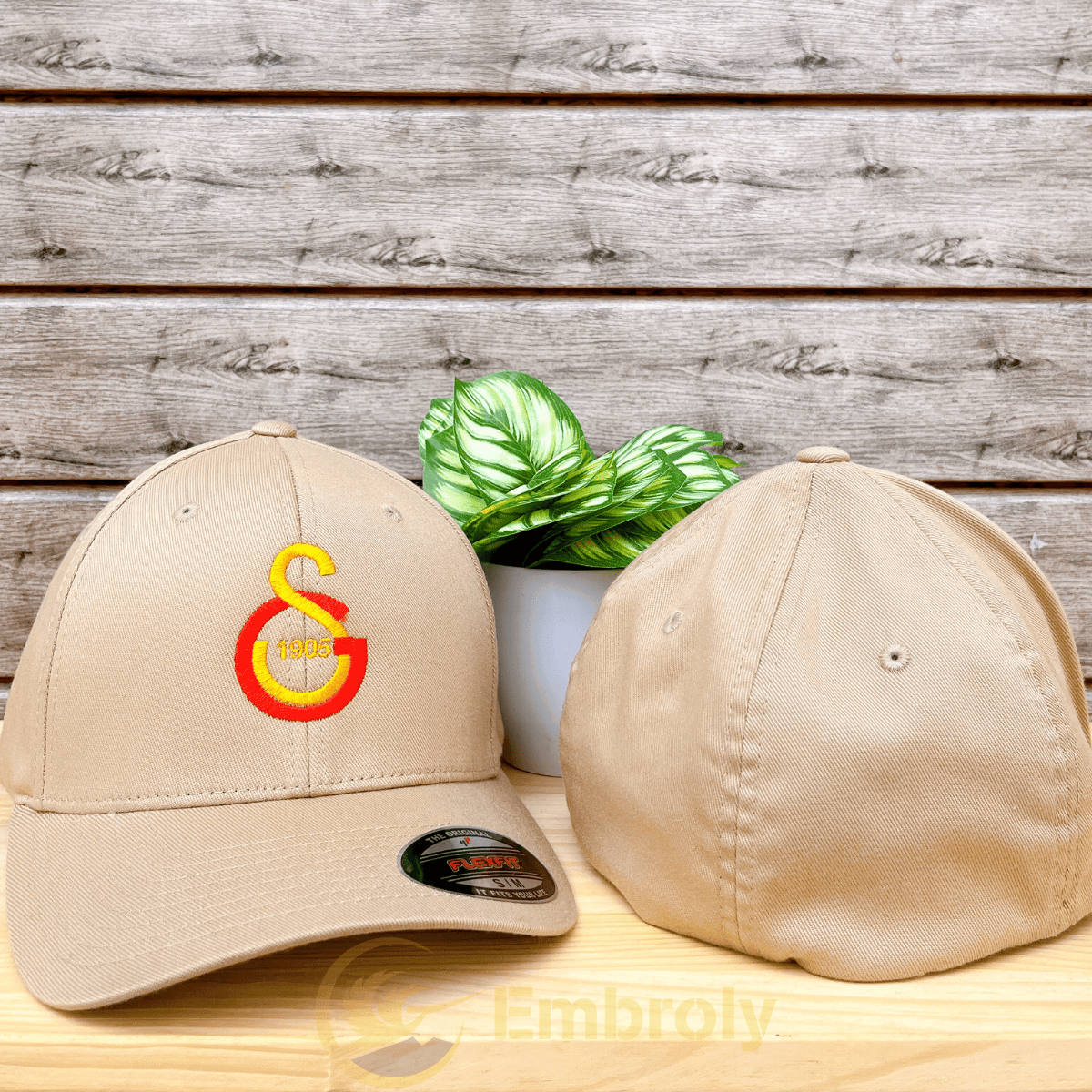 Custom Embroidered Logo Design Cap, Personalized Cap With Name Under Logo Or On Side EM1