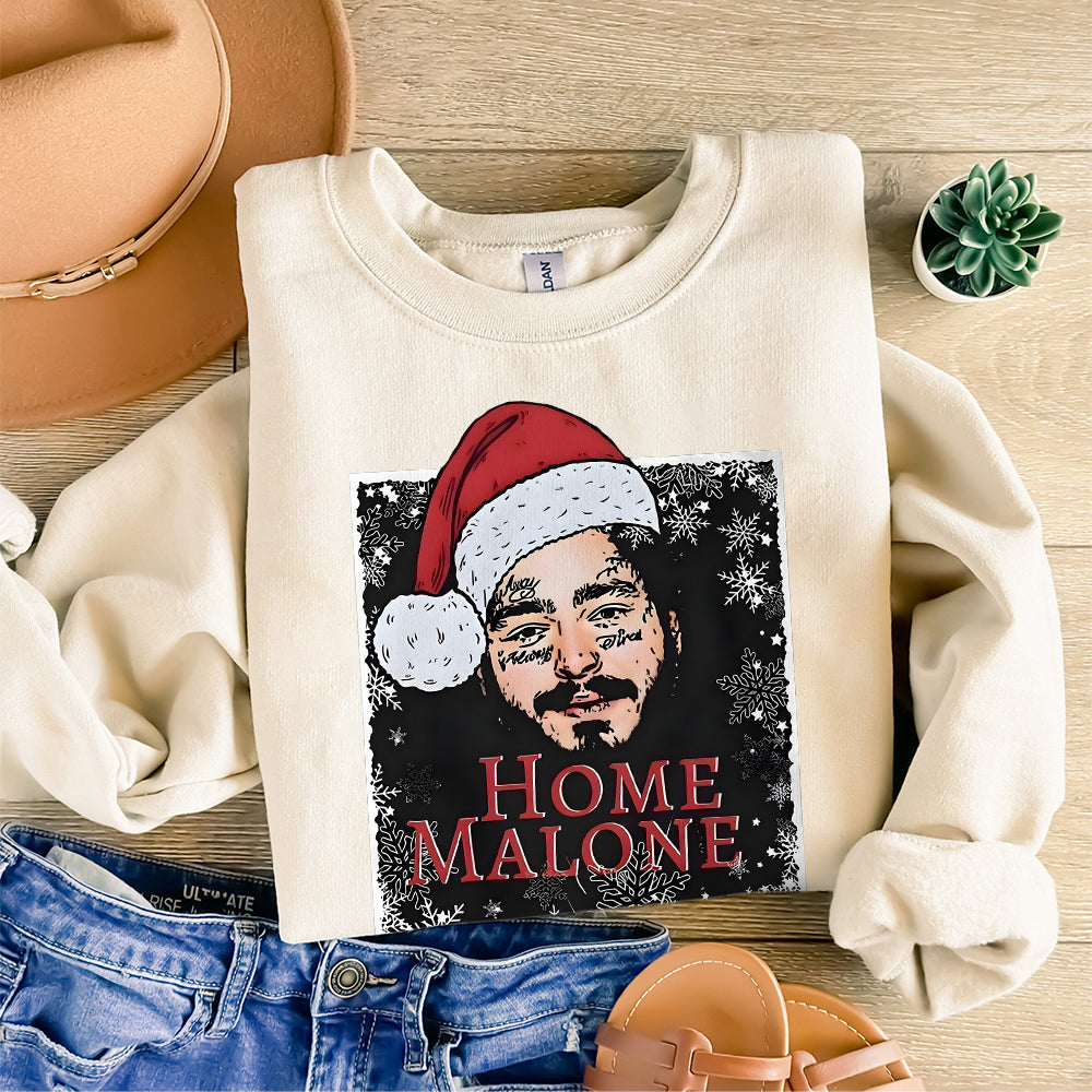 Home Malone Sweatshirt, Ugly Christmas Sweathirt, Funny Christmas Sweathirt, Home Alone Sweathirt,Ghost Malone Shirt SP2809 14