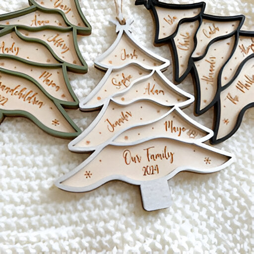 Family Christmas Gift - Our Family  Grand Children Christmas Ornament, Personalized Family Ornament, Christmas Keepsake, Christmas Gift ORN2809