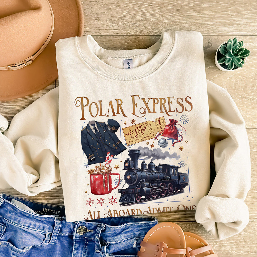 Polar Express PNG Digital Download, Funny Christmas PNG Clip Art, North Pole Magic, Christmas Gift For Family, Xmas Shirt Designs S160