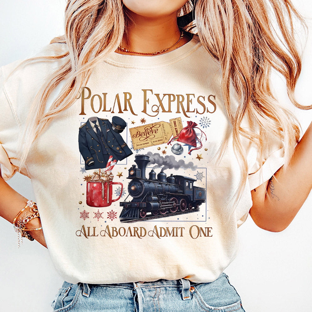 Polar Express PNG Digital Download, Funny Christmas PNG Clip Art, North Pole Magic, Christmas Gift For Family, Xmas Shirt Designs S160