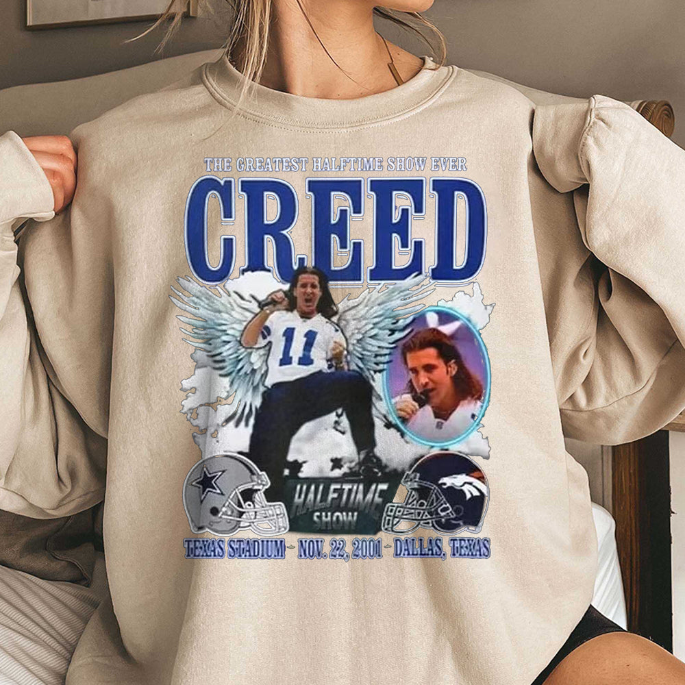 The Greatest Halftime Show Ever Creed Shirt, Creed Shirt, 2024 Music Concert Tee, Graphic Sweatshirt, Gift For Fan, Football Shirt KKK