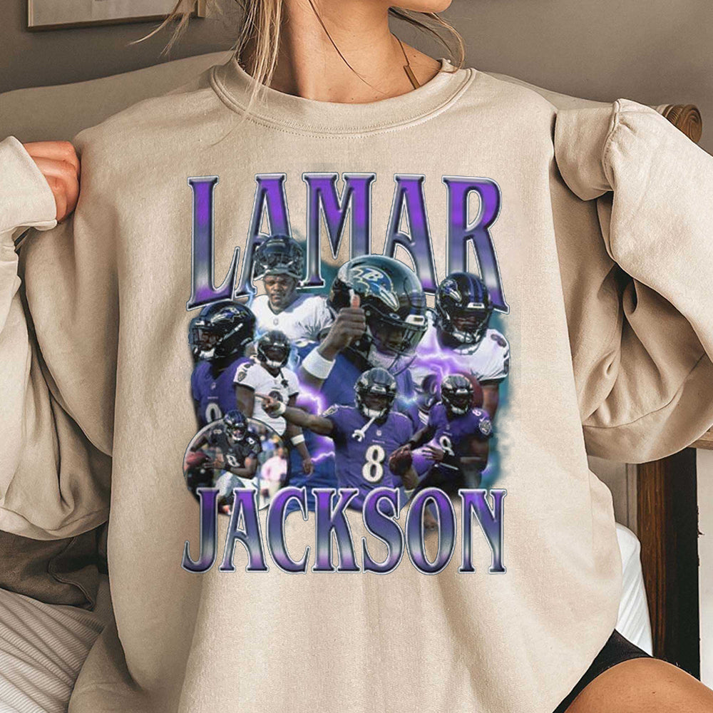 Lamar Jackson Vintage 90s Graphic Style T-Shirt, Lamar Jackson Shirt, Vintage Sport Tee, Unisex shirt FFF