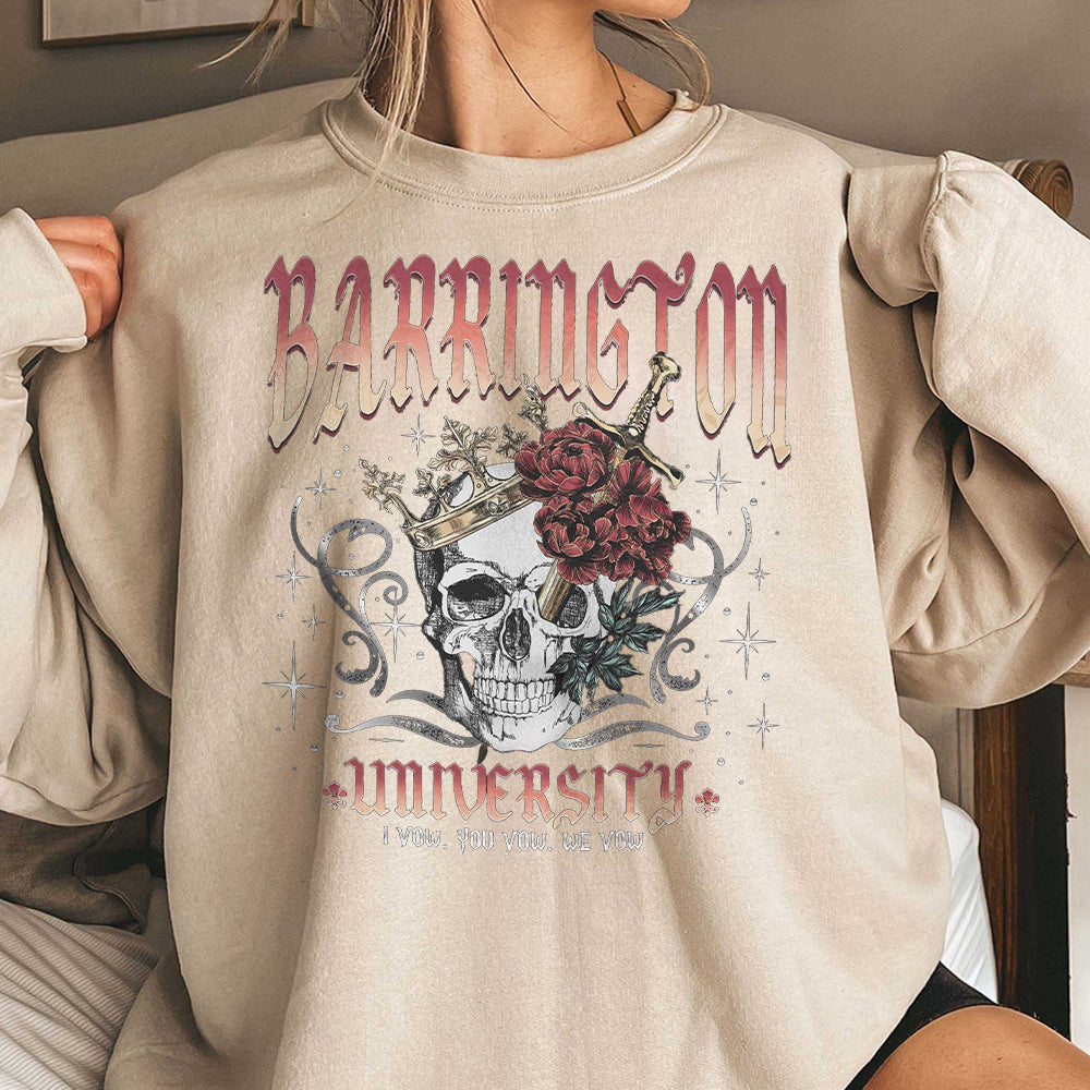 Barrington University Shirt Sweatshirt Hoodie, The Ritual Merch, Shantel Tessier Dark Romance, Smut Books Shirt, Ryat Archer,Book Lover Gift AAA