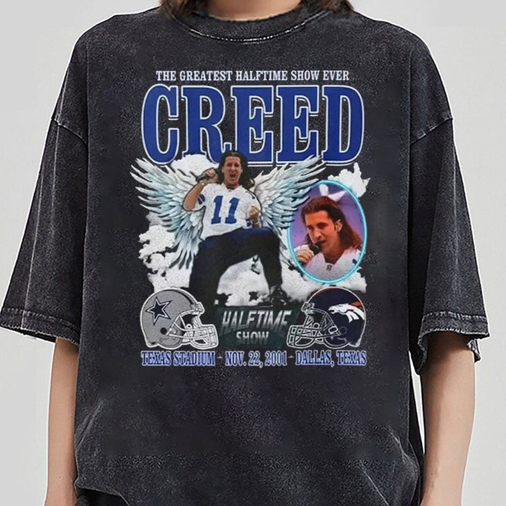 The Greatest Halftime Show Ever Creed Shirt, Creed Shirt, 2024 Music Concert Tee, Graphic Sweatshirt, Gift For Fan, Football Shirt KKK