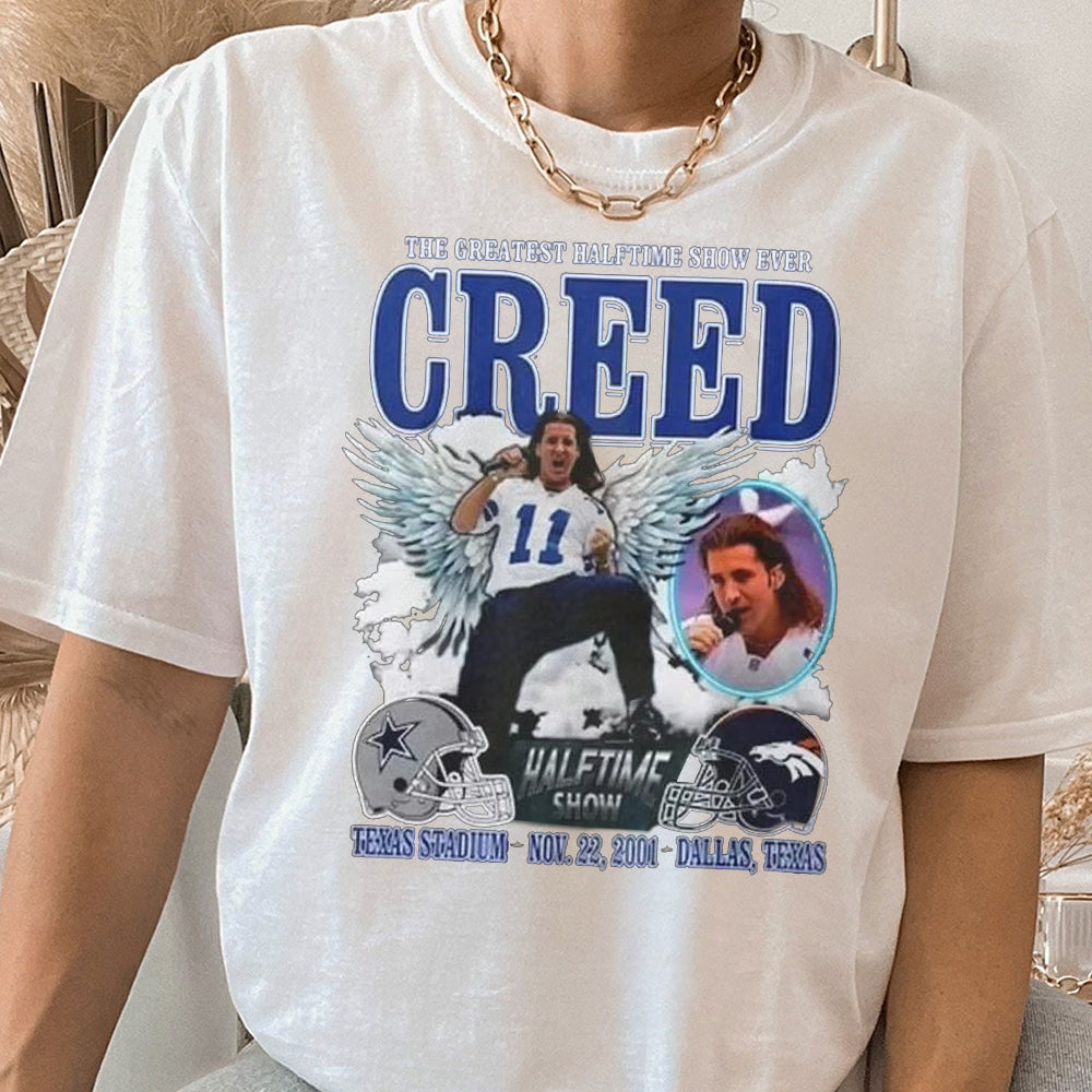 The Greatest Halftime Show Ever Creed Shirt, Creed Shirt, 2024 Music Concert Tee, Graphic Sweatshirt, Gift For Fan, Football Shirt KKK