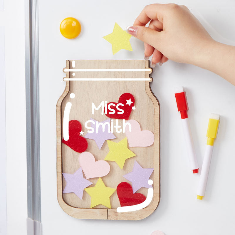 Personalized Fill The Jar With Hearts And Stars Teacher Reward Jar rejar