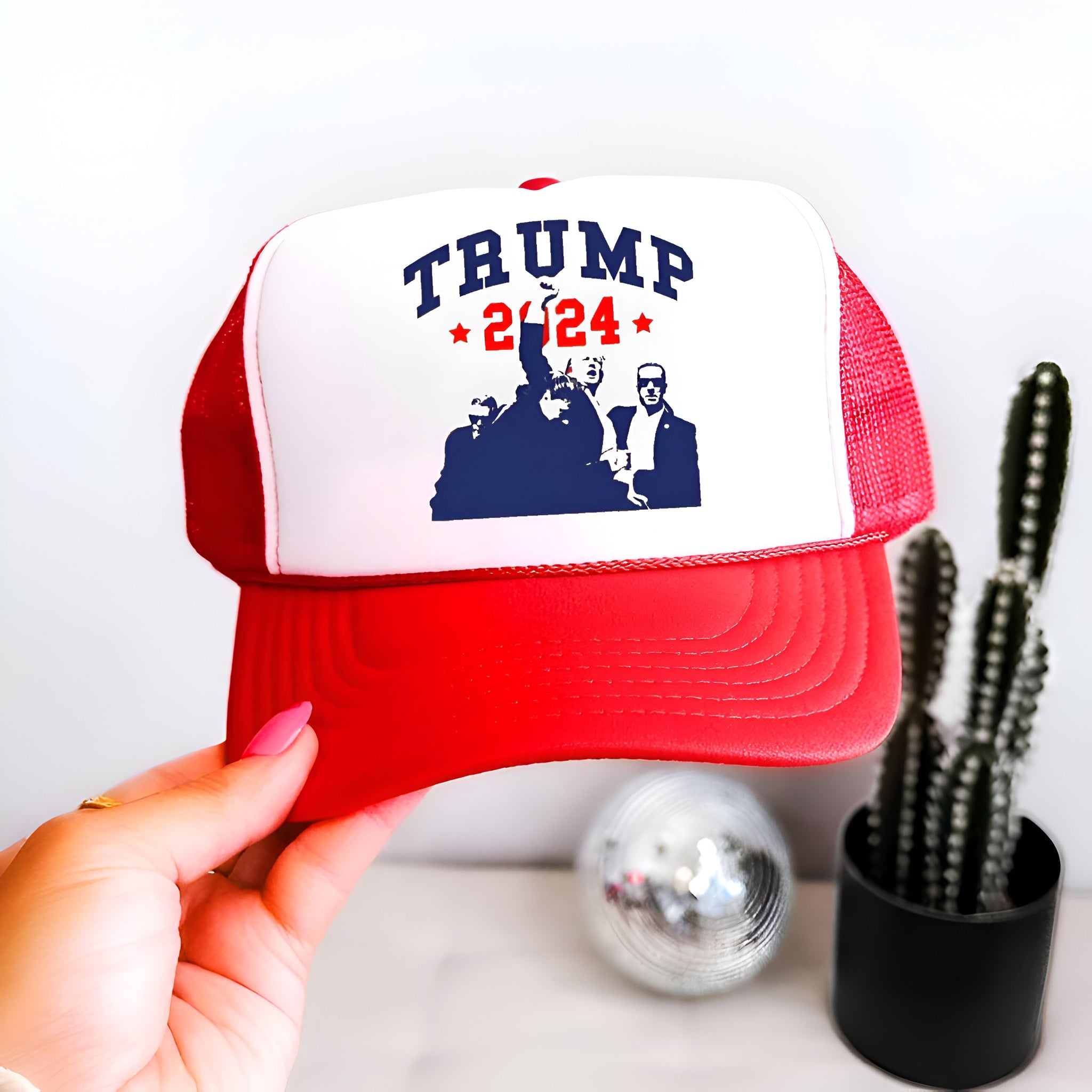 Fight Donald Trump Trucker Hat, I Will Fight Trump, I Stand With Trump, Make America Great Again, Donald Trump Trucker Hat, Trump Trucker Hat Tu1