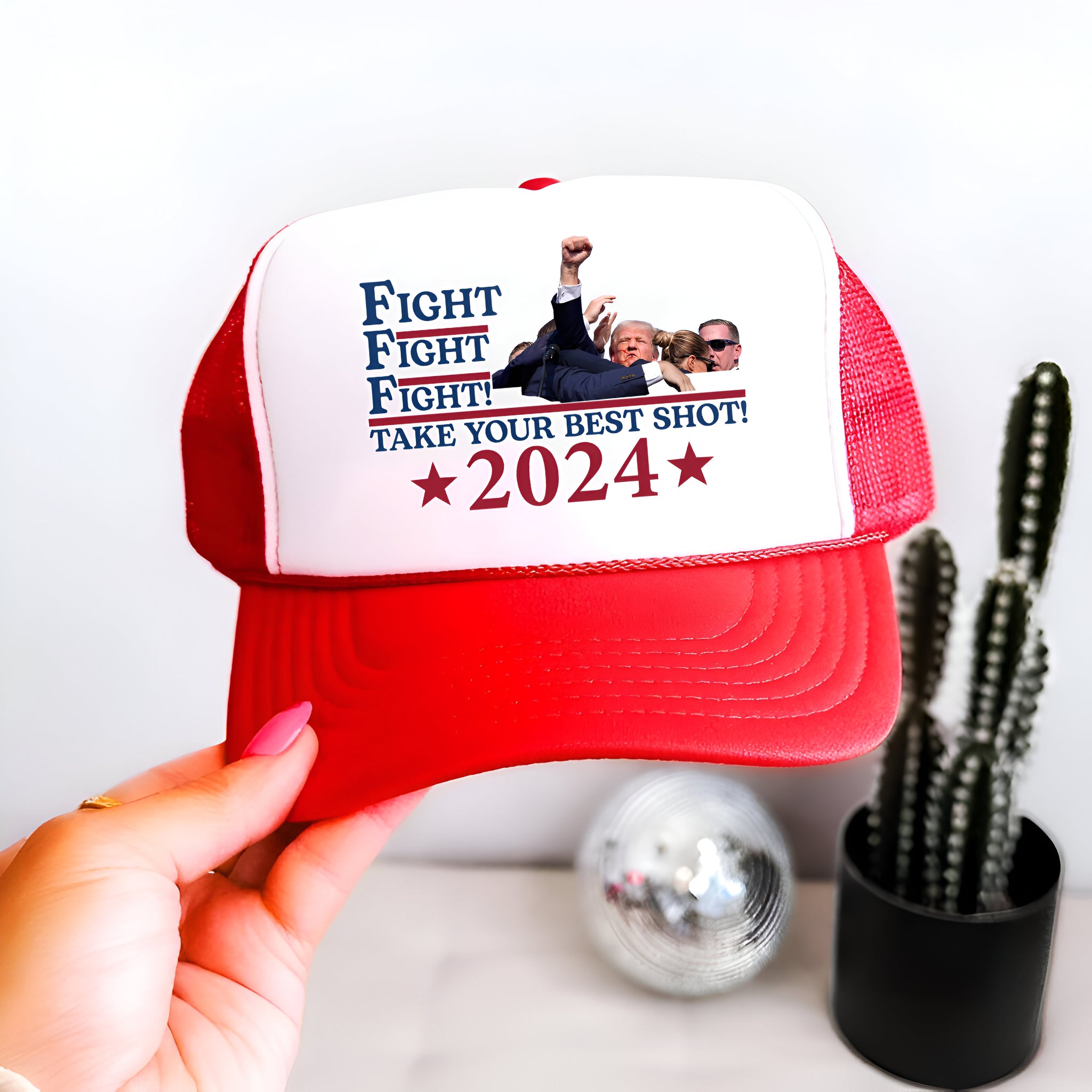 Fight Donald Trump Trucker Hat, I Will Fight Trump, I Stand With Trump, Make America Great Again, Donald Trump Trucker Hat, Trump Trucker Hat Tu1 5