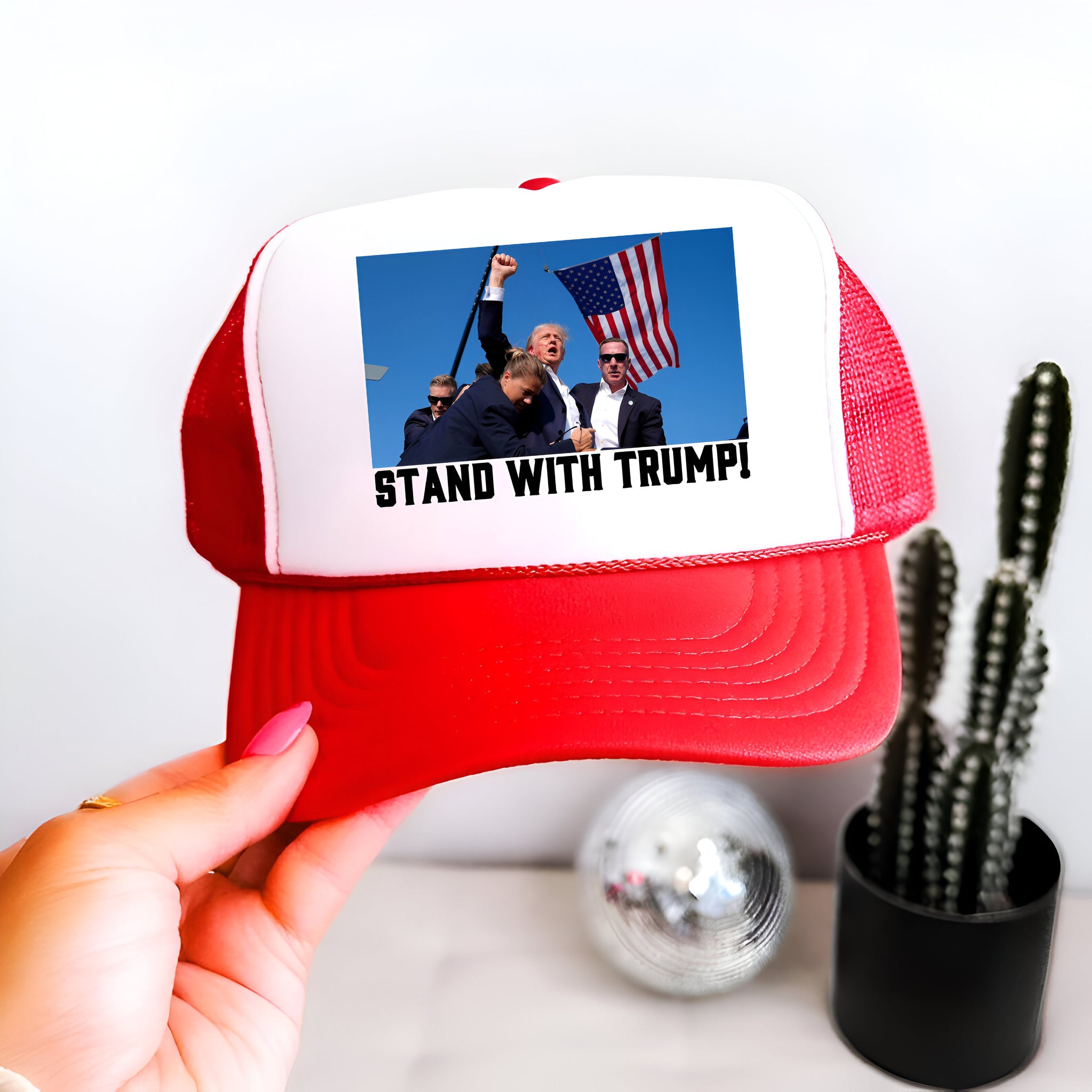 Stand With Trump Trucker Hat, They Missed, Trump Rally Trucker Hat, The Return Make America Great Again SweatTrucker Hat, Trump 2024 Trucker Hat Tu1