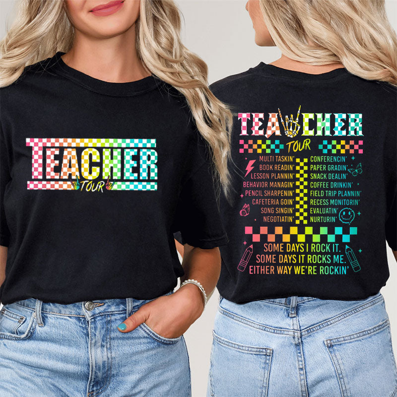 Personalized Name I Love Math It Makes People Cry Teacher Two Sided T-Shirt 2MAT68