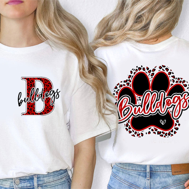 Personalized Music Teacher's Name Cute Musical Instrument Icons Teacher Two Sided T-Shirt 2MAT68