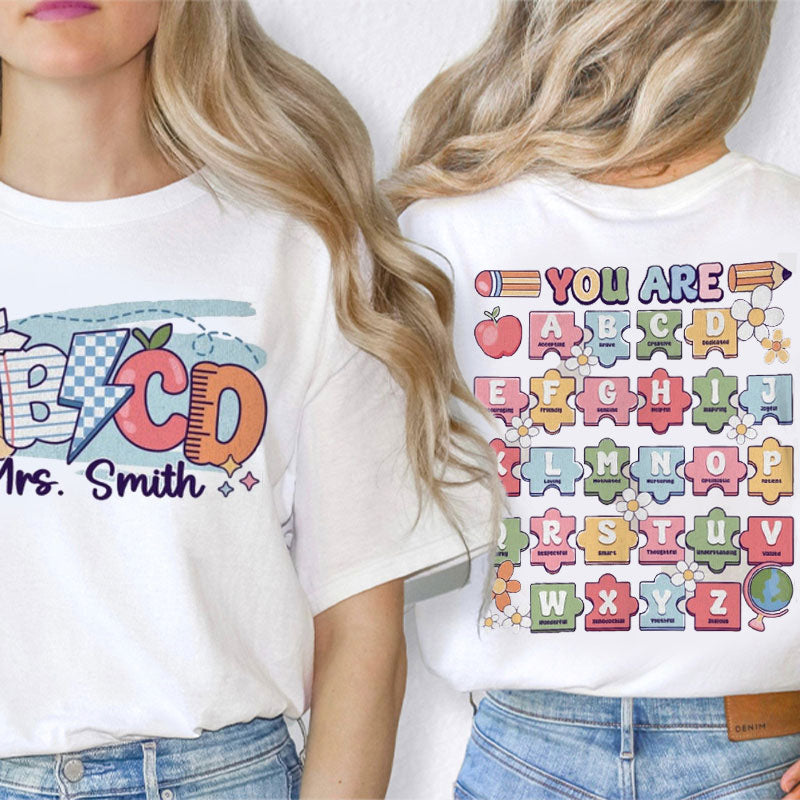 Funny Dance Teacher Teacher Two Sided T-Shirt 2MAT68