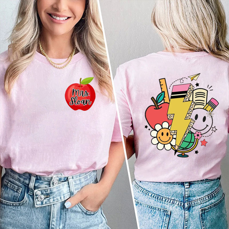 Personalized I'm Always Waiting For Friyay Teacher Two Sided T-Shirt 2MAT68
