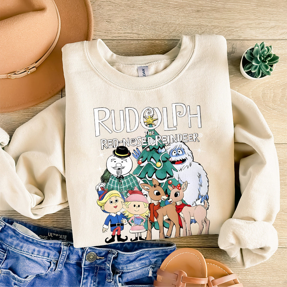 Rudolph the Red-Nosed Reindeer Christmas Png, Rudolph the Red-Nose Reindeer Digital File Sublimation, Merry Christmas Png, Christmas Movie S121 2 SNA