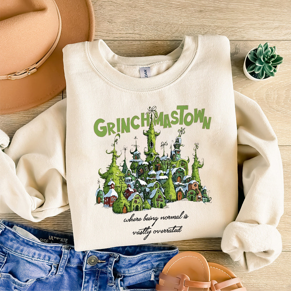 Small Town Grinchmas, Merry Grichmas Png, Retro Christmas png, Christmas Png, Grinc Png,Retro Christmas Characters png, Trendy Christmas Png S135 SNA