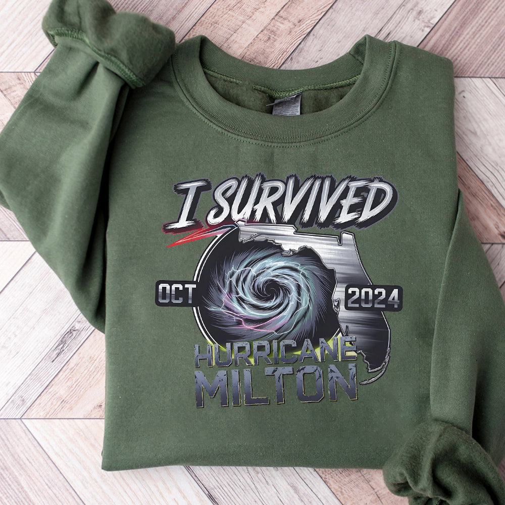 Hurricane Milton Survivor Unisex Png, Resilience Tee, I Survived Hurricane Milton 2024, Survivor Gift Png, Florida Strong Png NPN