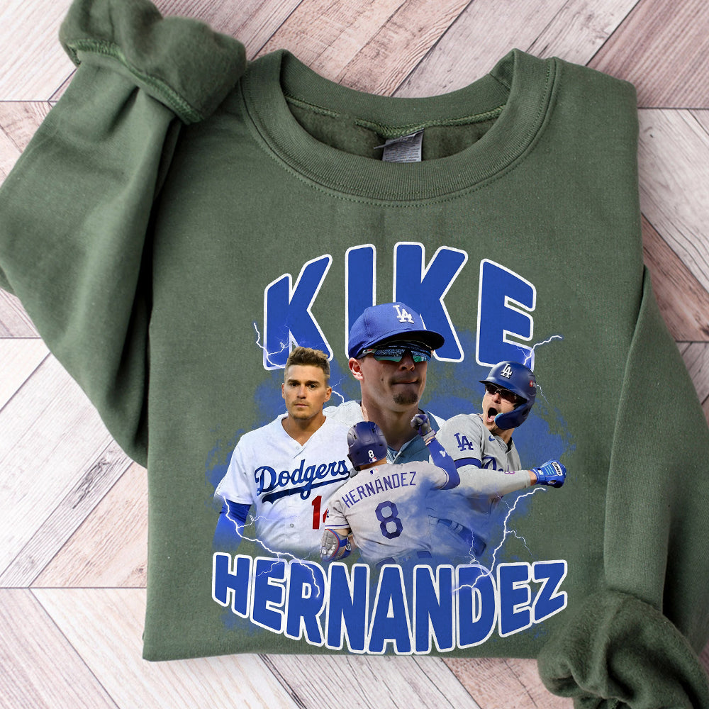 KiKe Hernandez T Shirt Design PNG Instant Download - KiKe Hernandez Fan Tshirt Design - KiKe Hernandez Sticker - KiKe Hernandez Poster T11