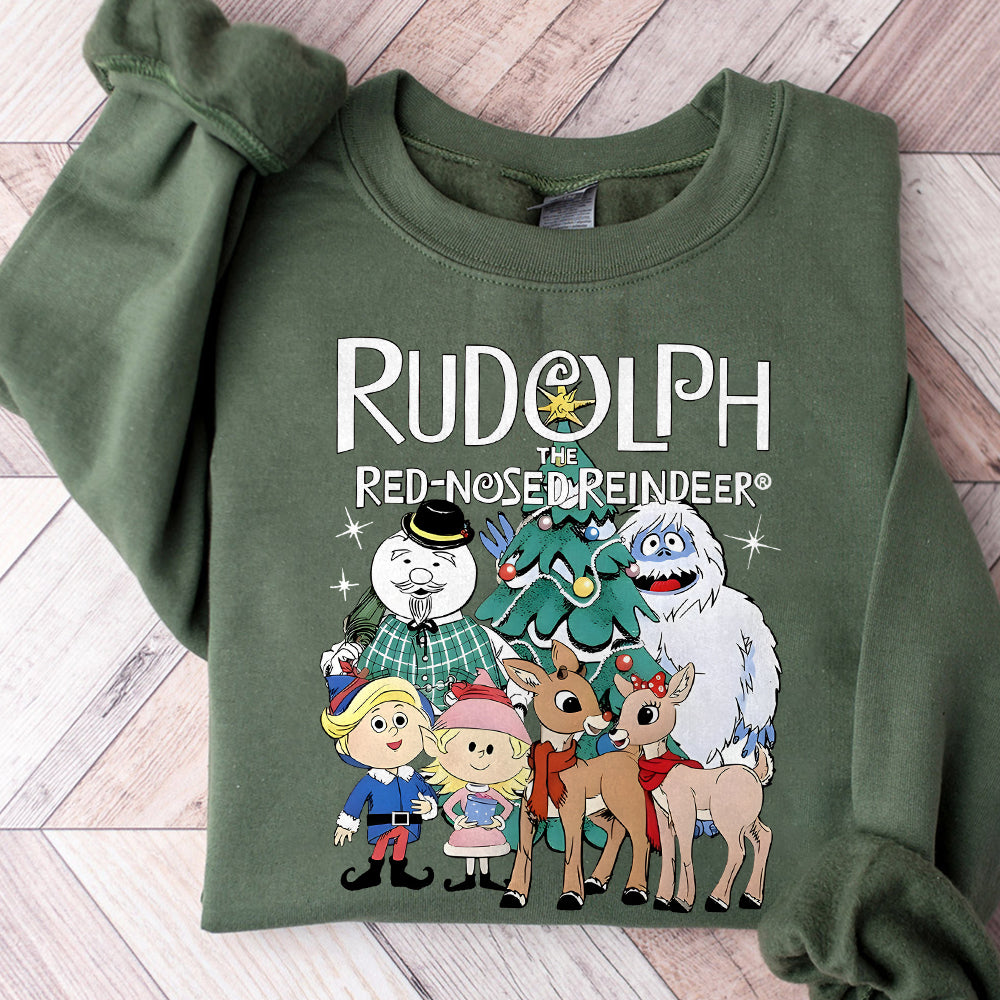 Rudolph the Red-Nosed Reindeer Christmas Png, Rudolph the Red-Nose Reindeer Digital File Sublimation, Merry Christmas Png, Christmas Movie S121 2 SNA