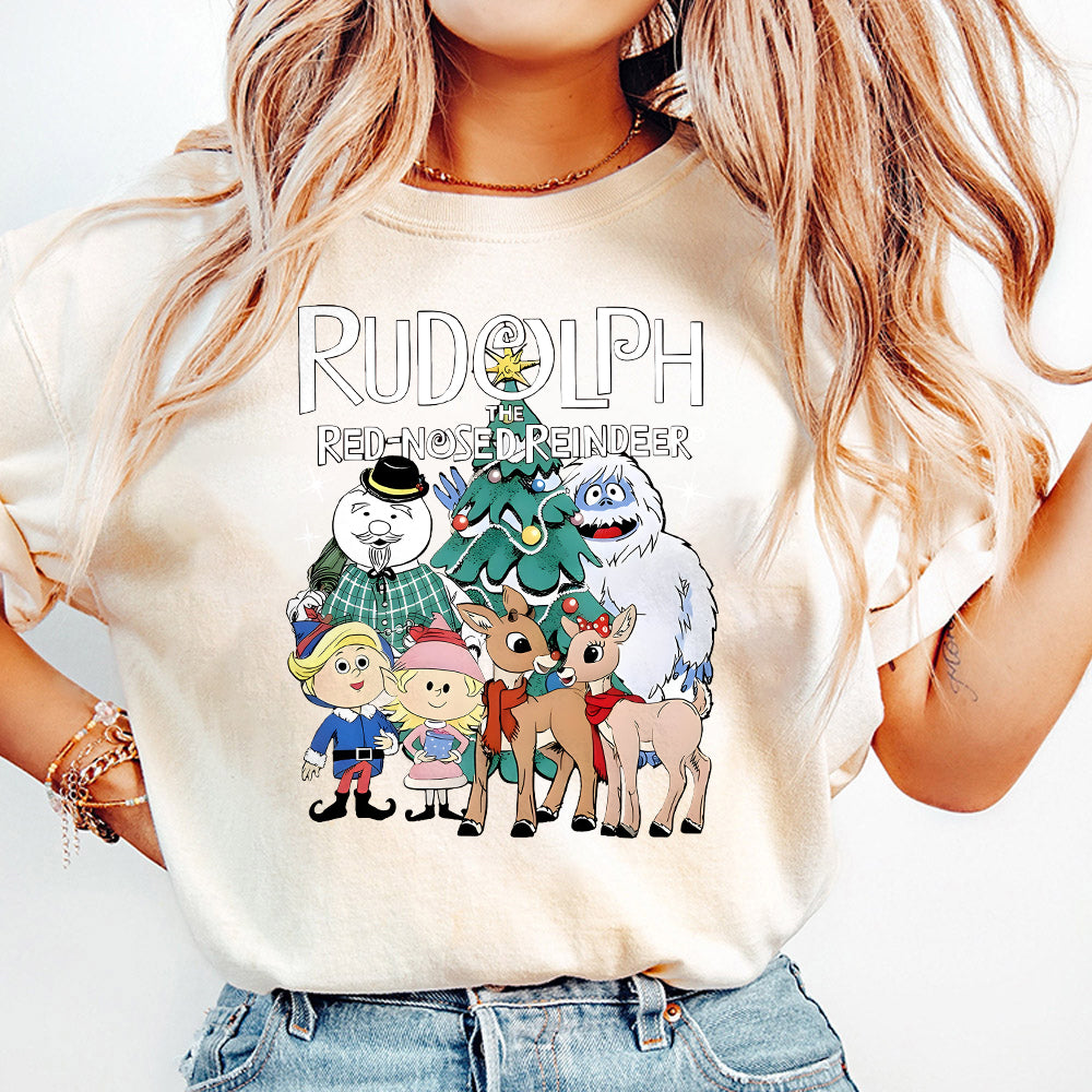 Rudolph the Red-Nosed Reindeer Christmas Png, Rudolph the Red-Nose Reindeer Digital File Sublimation, Merry Christmas Png, Christmas Movie S121 2 SNA