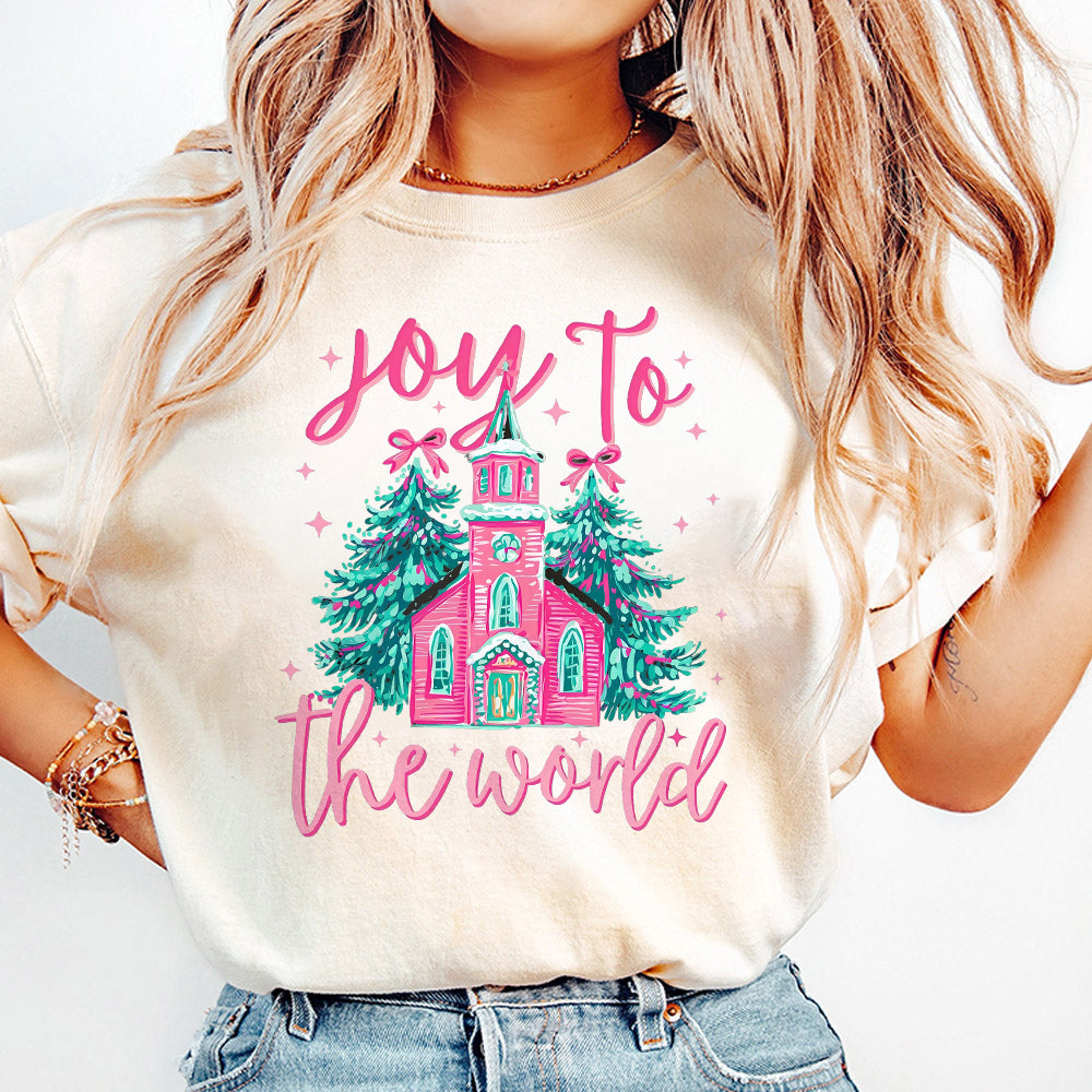 Joy to the World png Jesus Christmas PNG, Coquette Christmas Tree Png, Hand Drawn, Christian Christmas Png, Watercolor Christmas S230 SNA