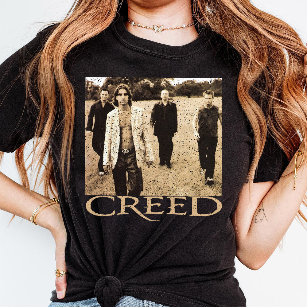 Creed Metal T-Shirt, Retro Creed Band Shirt, Creed Band Fan Shirt, Creed 2024 Tour Shirt, Rock Band Creed Graphic Shirt, Creed Concert Shirt 2 TMN