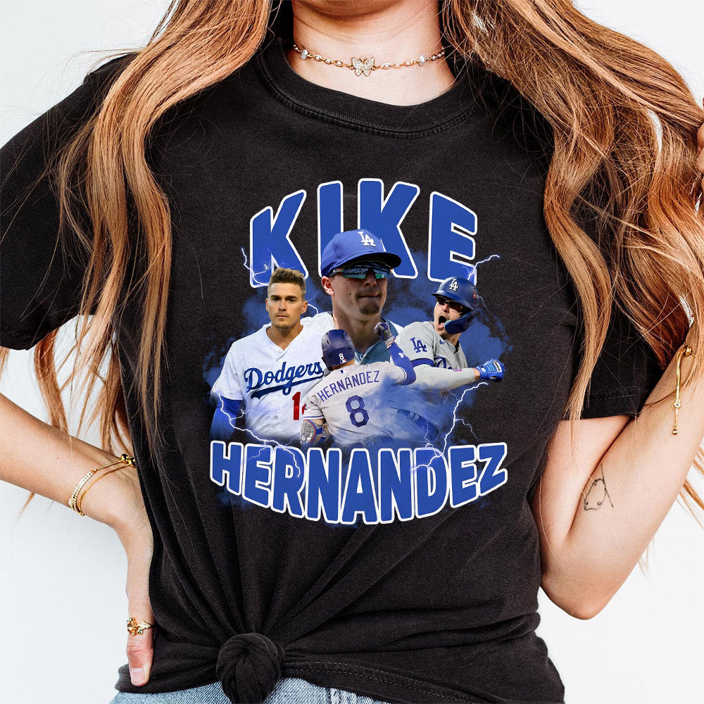 KiKe Hernandez T Shirt Design PNG Instant Download - KiKe Hernandez Fan Tshirt Design - KiKe Hernandez Sticker - KiKe Hernandez Poster T11