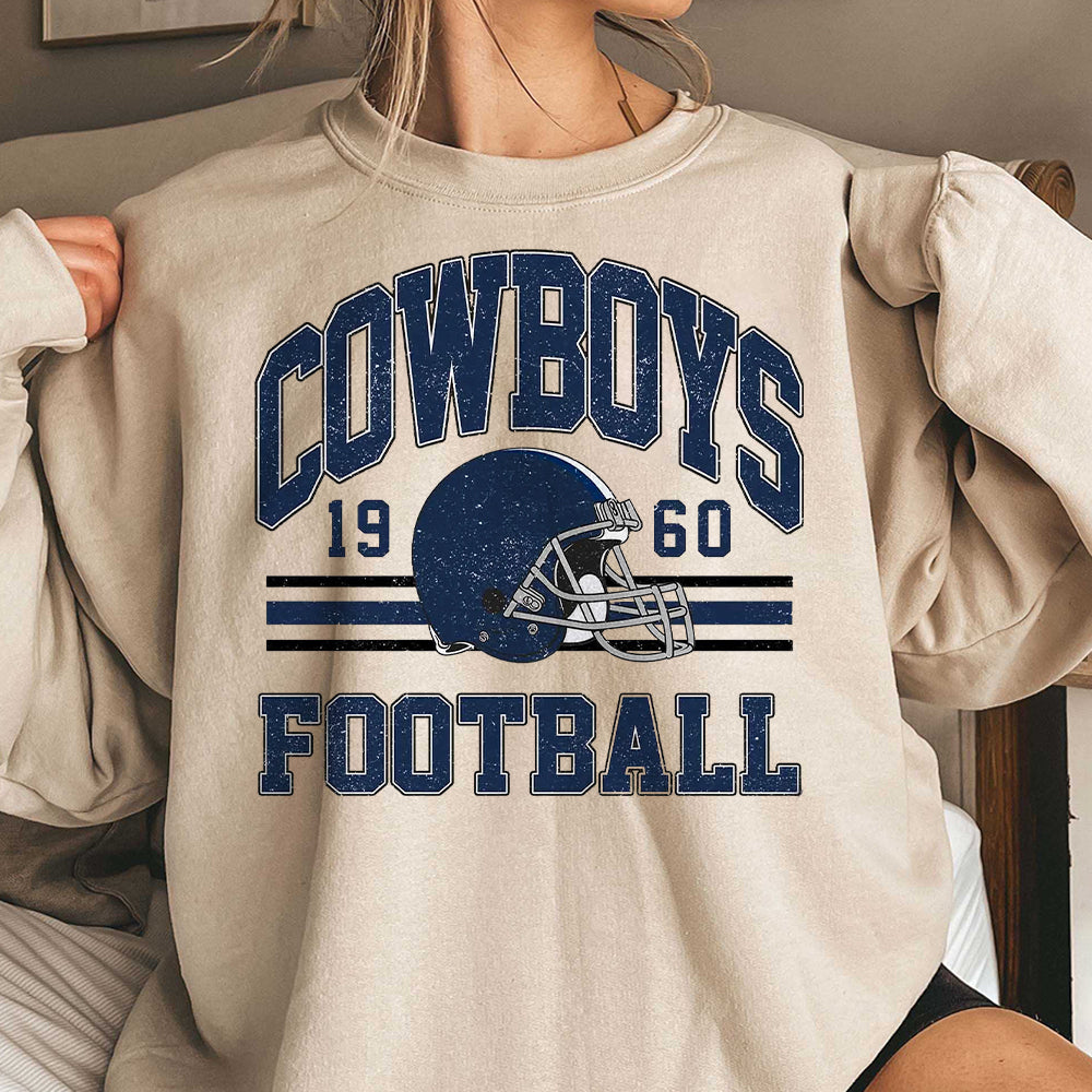 Football Fan Crewneck Sweatshirt, Mascot, Retro Football Sweatshirt, Football Fan Sweatshirt, Distressed Football Sweatshirt,Football Gift BBB TDCAO