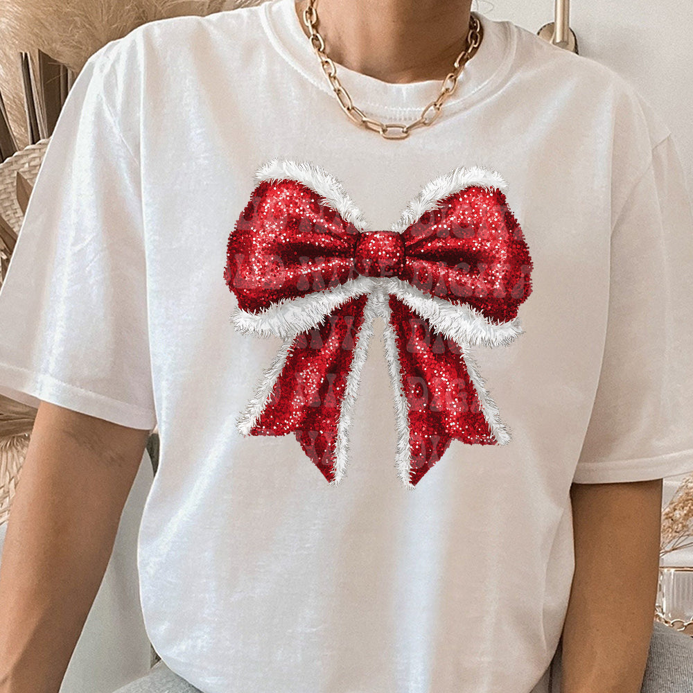 Coquette Christmas Shirt, Coquette Bow Shirt, Christmas sublimation, Trending Shirt, Retro Holidays Shirt, Holiday vibes Shirt, Girly Christmas EEE