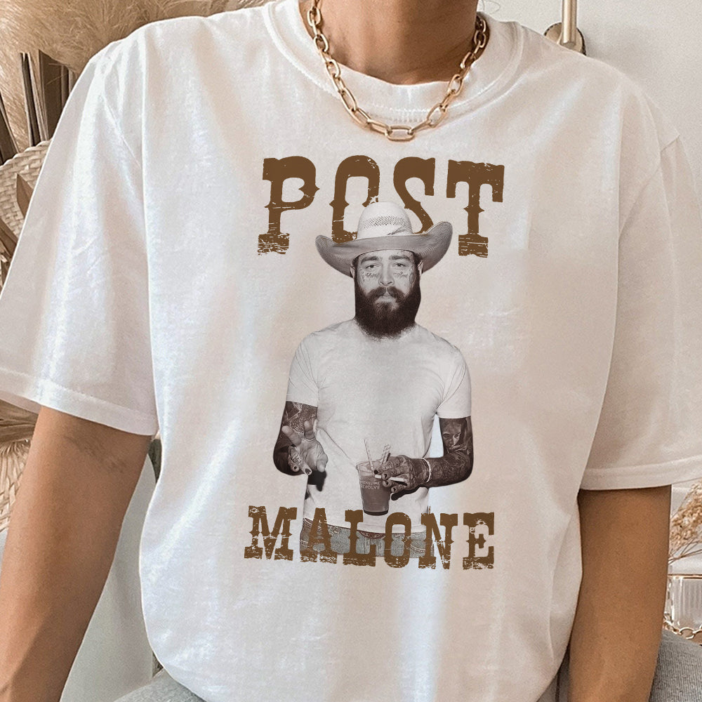 Vintage Post Malone Shirt, Posty Rapper Shirt, Country Music Sweatshirt, Morgan Wallen Hoodie, Festival Sweater, Western Style Concert Top NNN