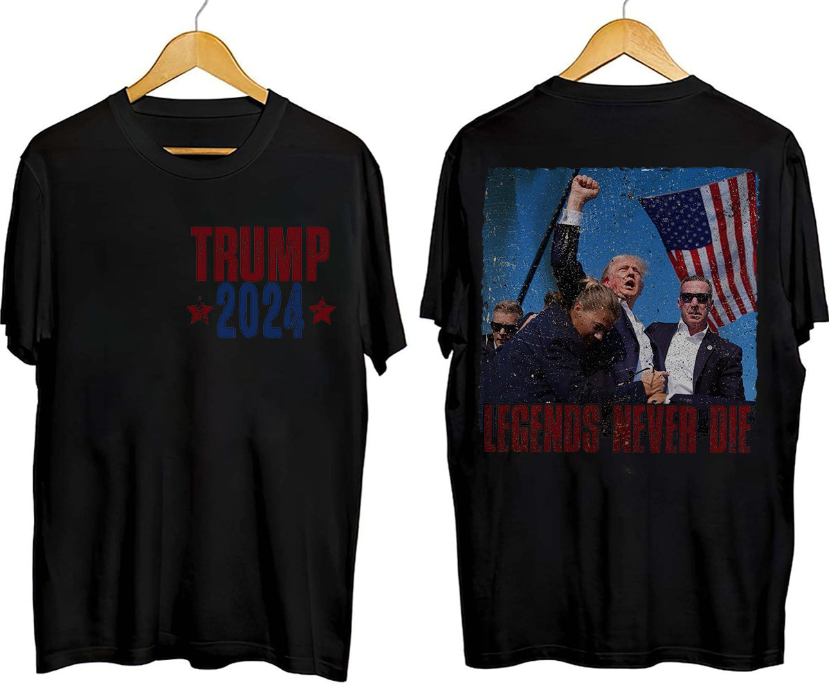 2 Sides Trump 2024 Shirt, Retro Trump Shot Shirt, Trump Pennsylvania Rally, Republican Gifts, President Trump, MAGA Shirt, Political Shirt, Election Shirt