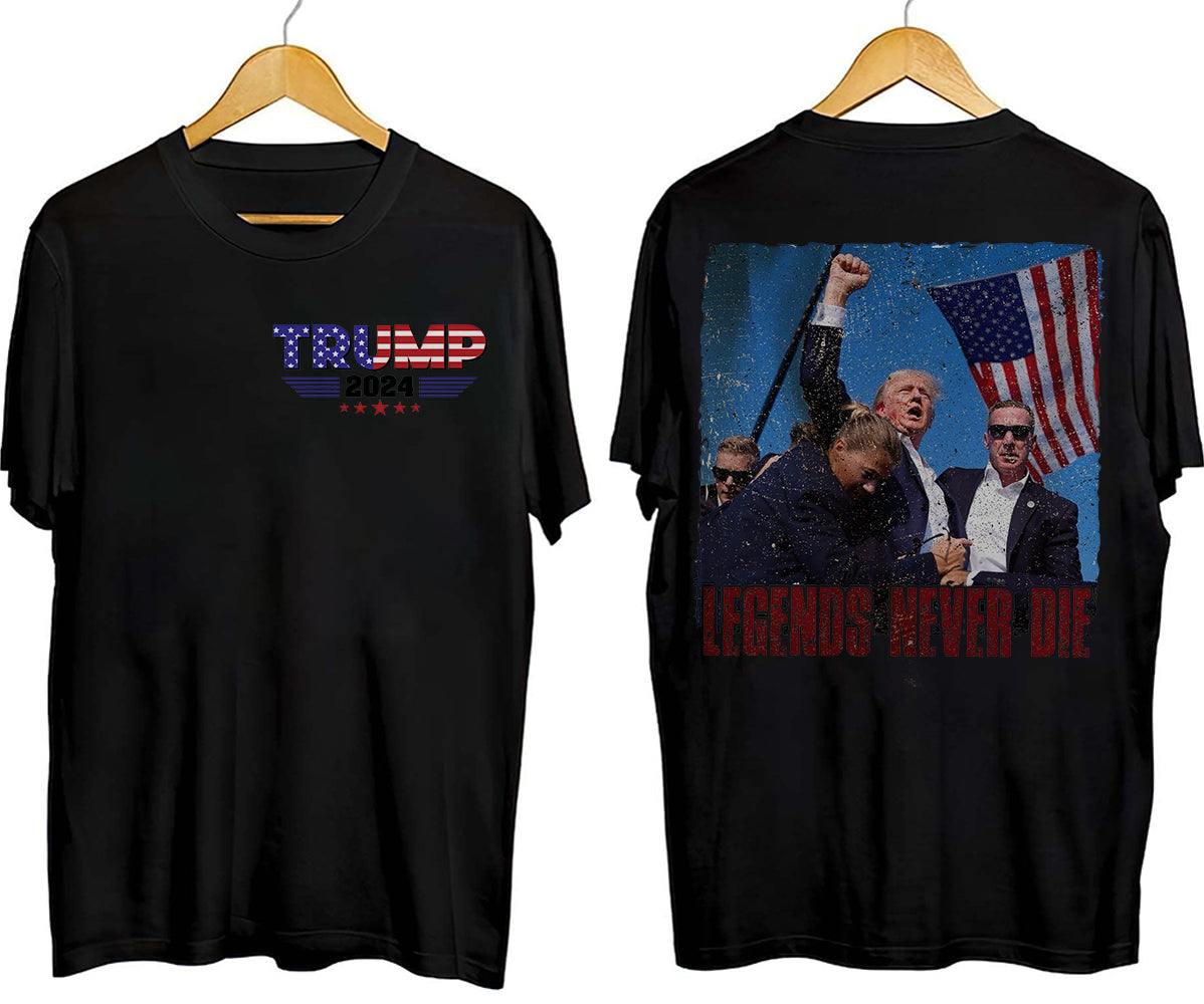 2 Sides Trump 2024 Shirt, Retro Trump Shot Shirt, Trump Pennsylvania Rally V2, Republican Gifts, President Trump, MAGA Shirt, Political Shirt, Election Shirt