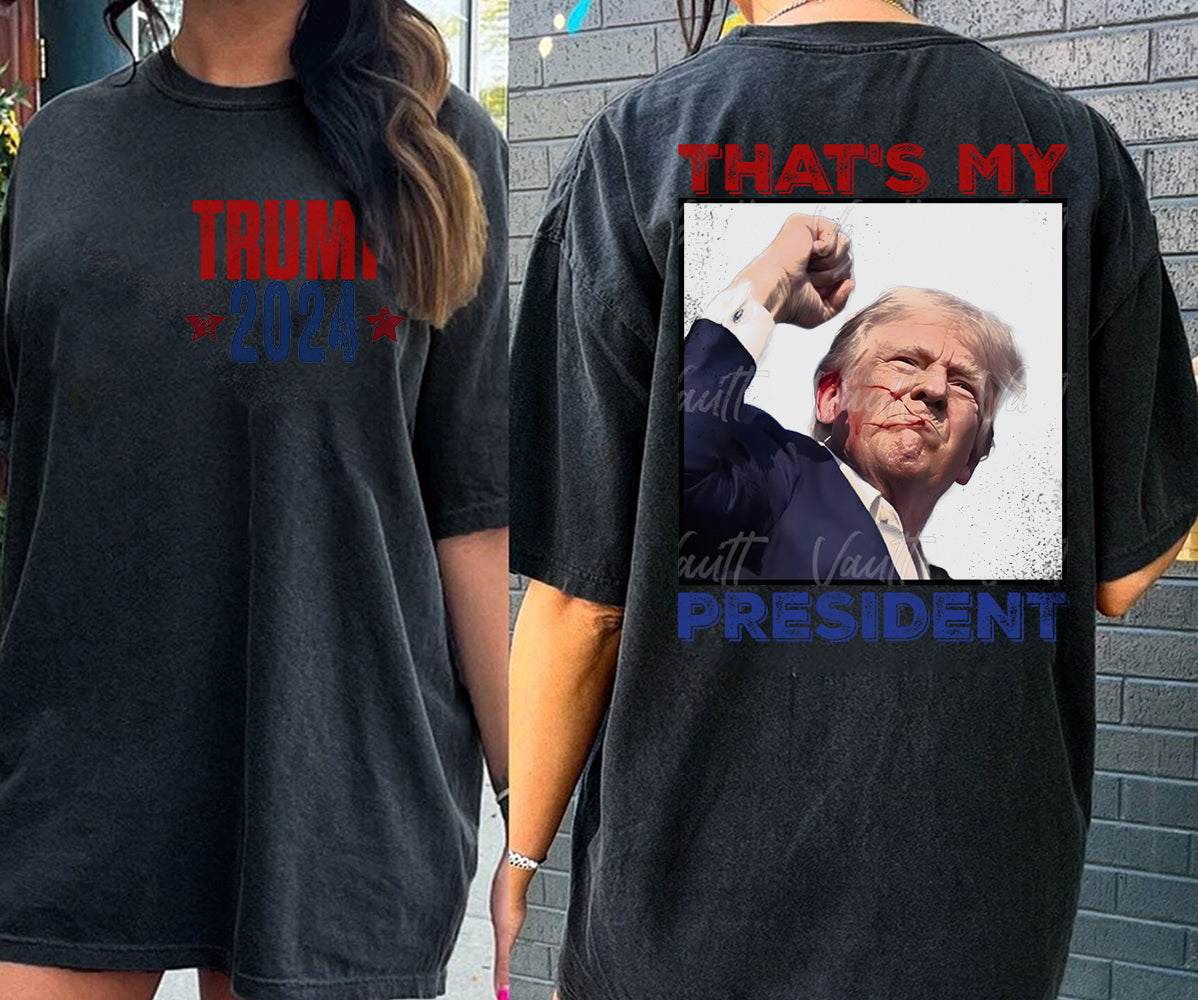 2 Sides Trump 2024 Shirt, Trump Shot Shirt, Trump Pennsylvania Rally, Republican Gifts, President Trump,TD15J10 MAGA Shirt, Political Shirt