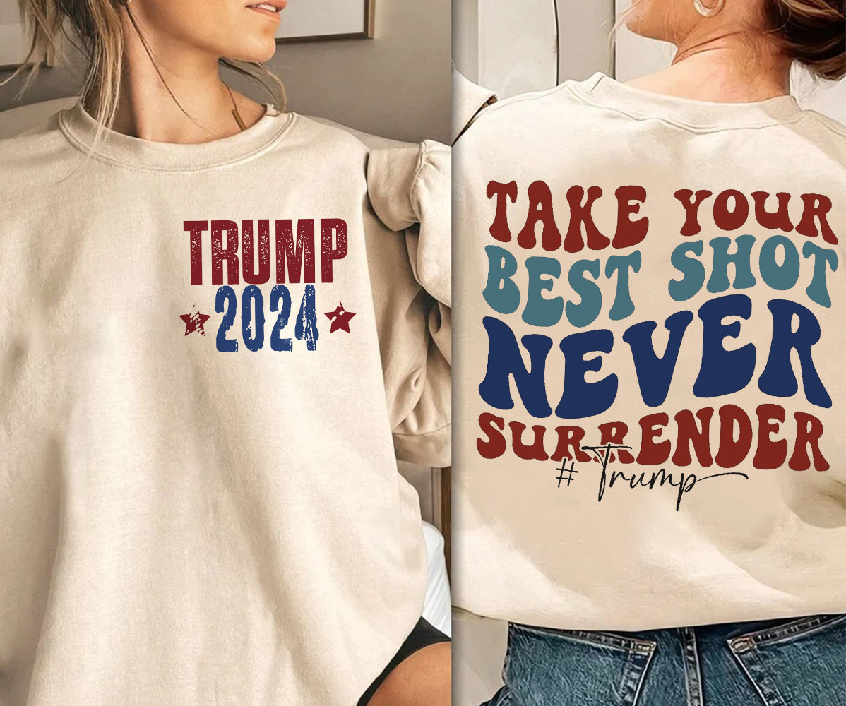 2 Sides Trump 2024 Shirt, Trump Shot Shirt, Trump Pennsylvania Rally, Republican Gifts, President Trump,TD15J4 MAGA Shirt, Political Shirt