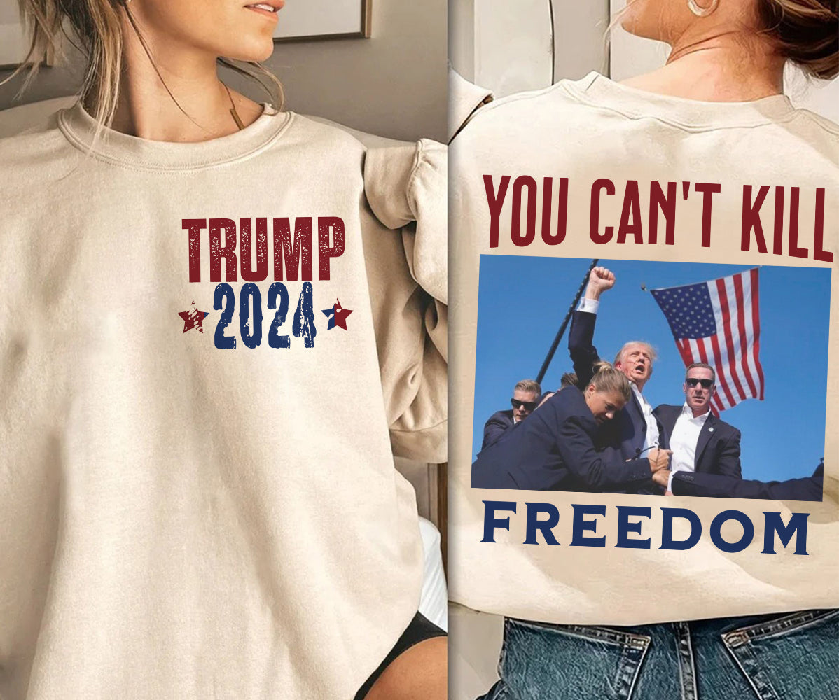 2 Sides Trump 2024 Shirt, Trump Shot Shirt, Trump Pennsylvania Rally, Republican Gifts, President Trump,TD15J5 MAGA Shirt, Political Shirt