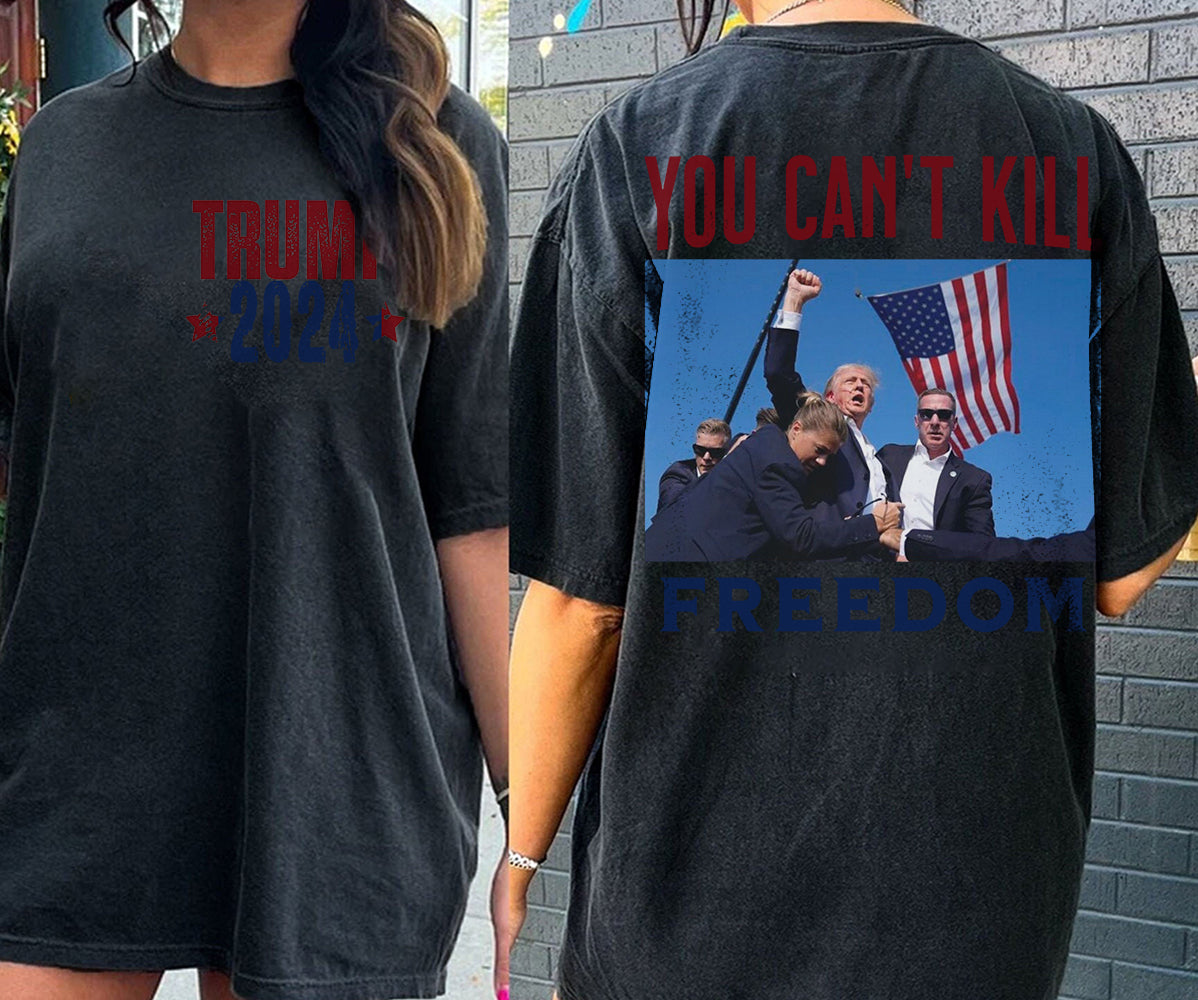 2 Sides Trump 2024 Shirt, Trump Shot Shirt, Trump Pennsylvania Rally, Republican Gifts, President Trump,TD15J5 MAGA Shirt, Political Shirt