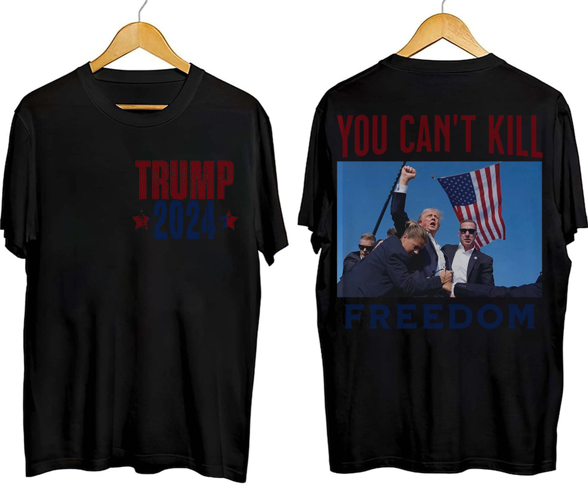 2 Sides Trump 2024 Shirt, Trump Shot Shirt, Trump Pennsylvania Rally, Republican Gifts, President Trump,TD15J5 MAGA Shirt, Political Shirt