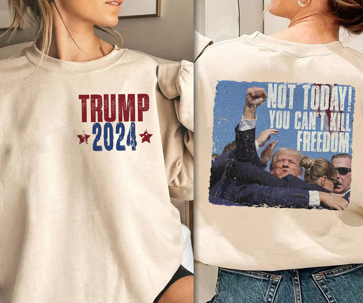 2 Sides Trump 2024 Shirt, Trump Shot Shirt, Trump Pennsylvania Rally, Republican Gifts, President Trump,TD15J6 MAGA Shirt, Political Shirt