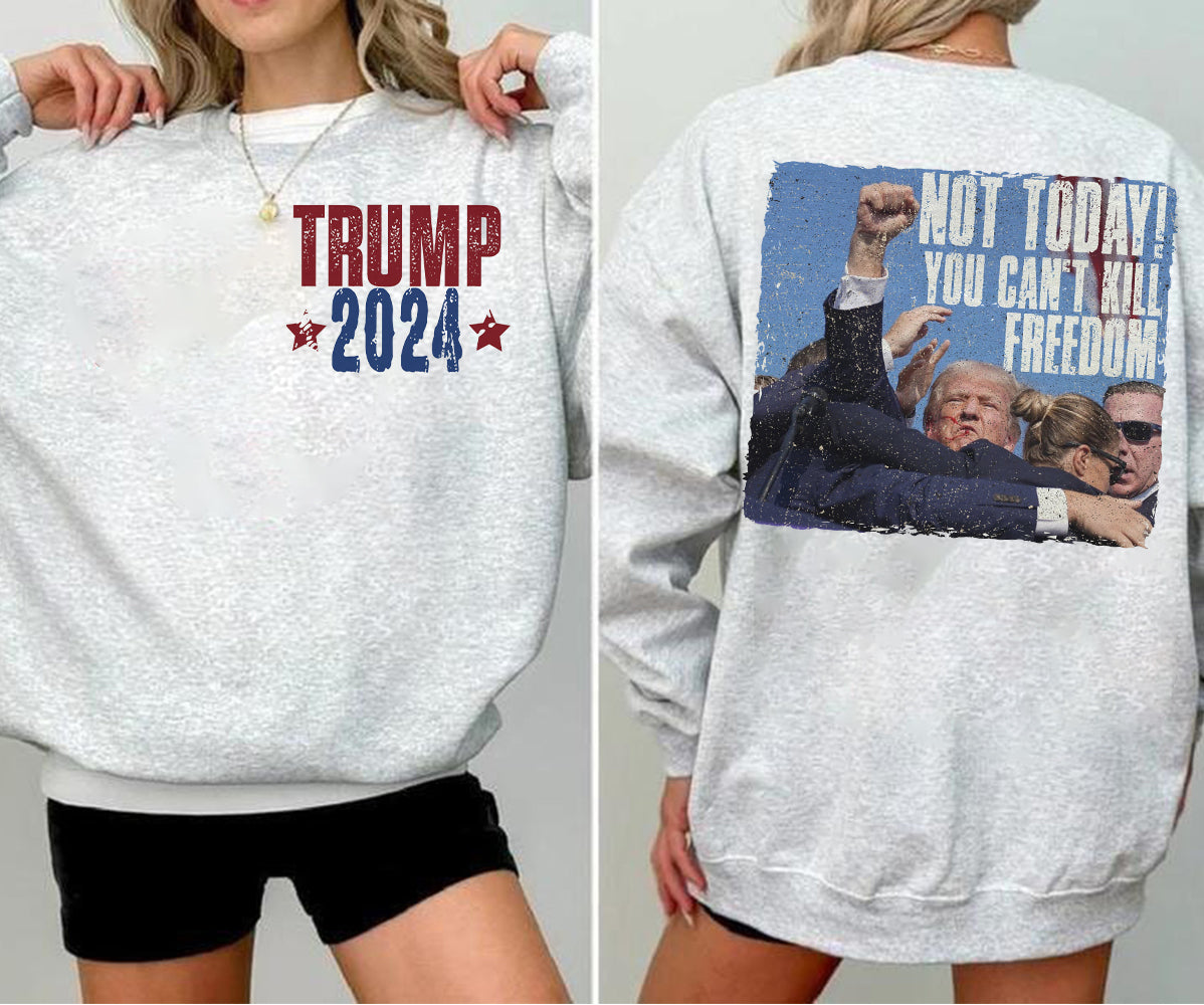 2 Sides Trump 2024 Shirt, Trump Shot Shirt, Trump Pennsylvania Rally, Republican Gifts, President Trump,TD15J6 MAGA Shirt, Political Shirt