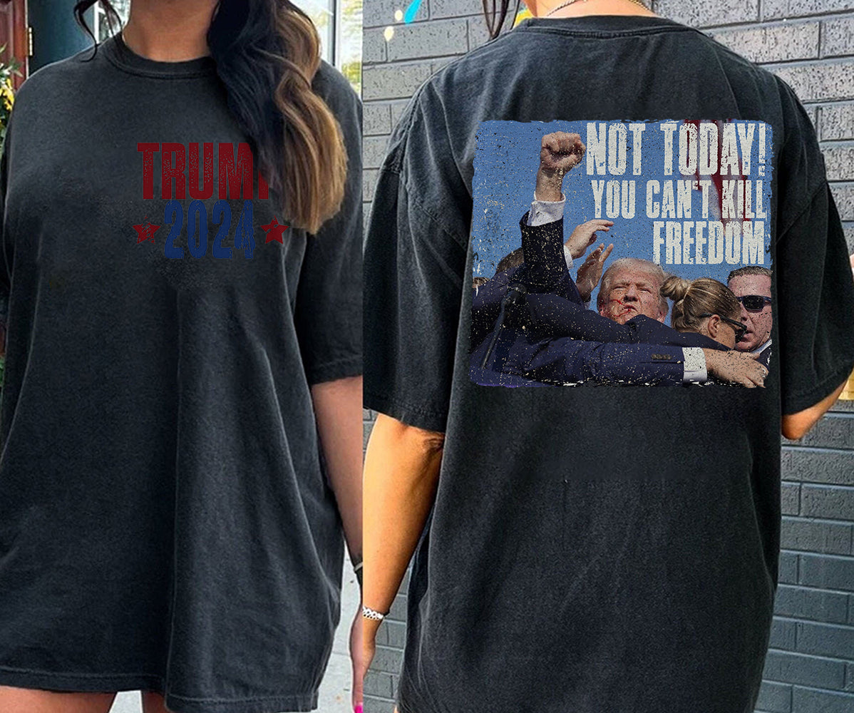 2 Sides Trump 2024 Shirt, Trump Shot Shirt, Trump Pennsylvania Rally, Republican Gifts, President Trump,TD15J6 MAGA Shirt, Political Shirt