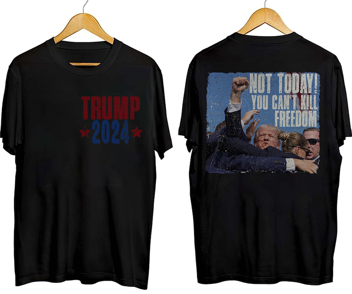 2 Sides Trump 2024 Shirt, Trump Shot Shirt, Trump Pennsylvania Rally, Republican Gifts, President Trump,TD15J6 MAGA Shirt, Political Shirt