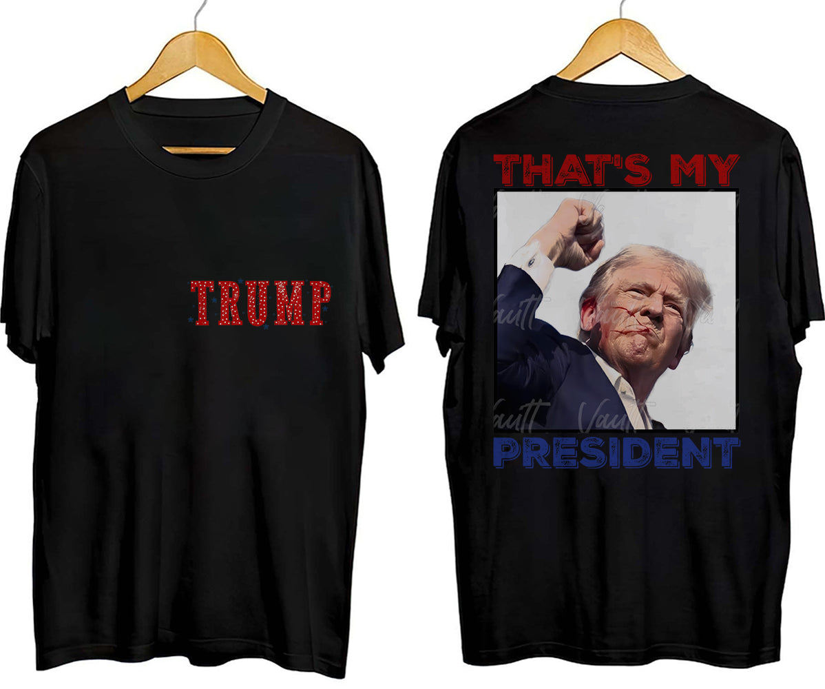 2 Sides Trump 2024 Shirt, Trump Shot Shirt, Trump Pennsylvania Rally, Republican Gifts, President Trump,TD15J9 MAGA Shirt, Political Shirt