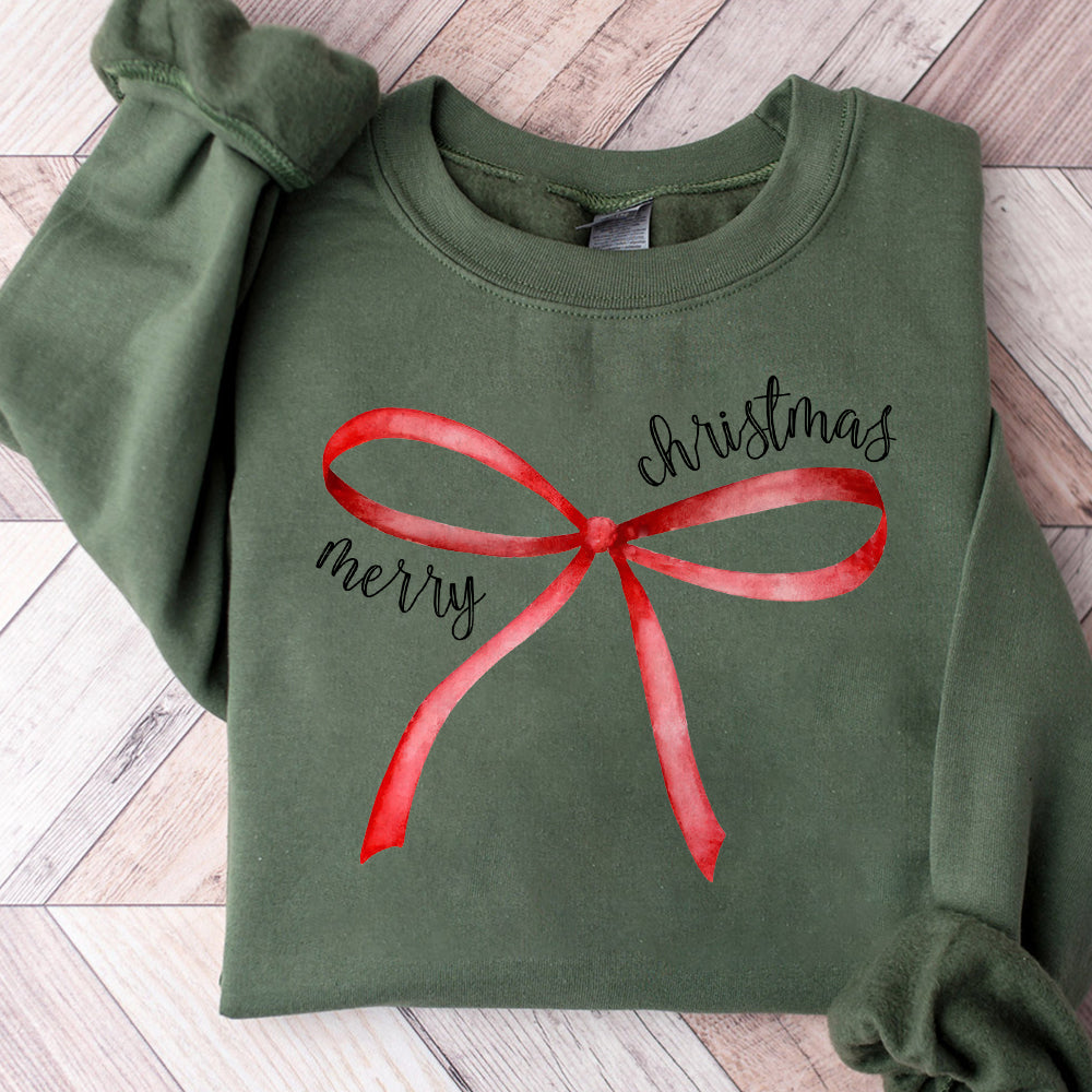 Merry Christmas Png, Christmas Png, Red Coquette Bow Png, Christmas Coquette Bow Png, Christmas Shirt Design, Merry and Bright Png S268 111124