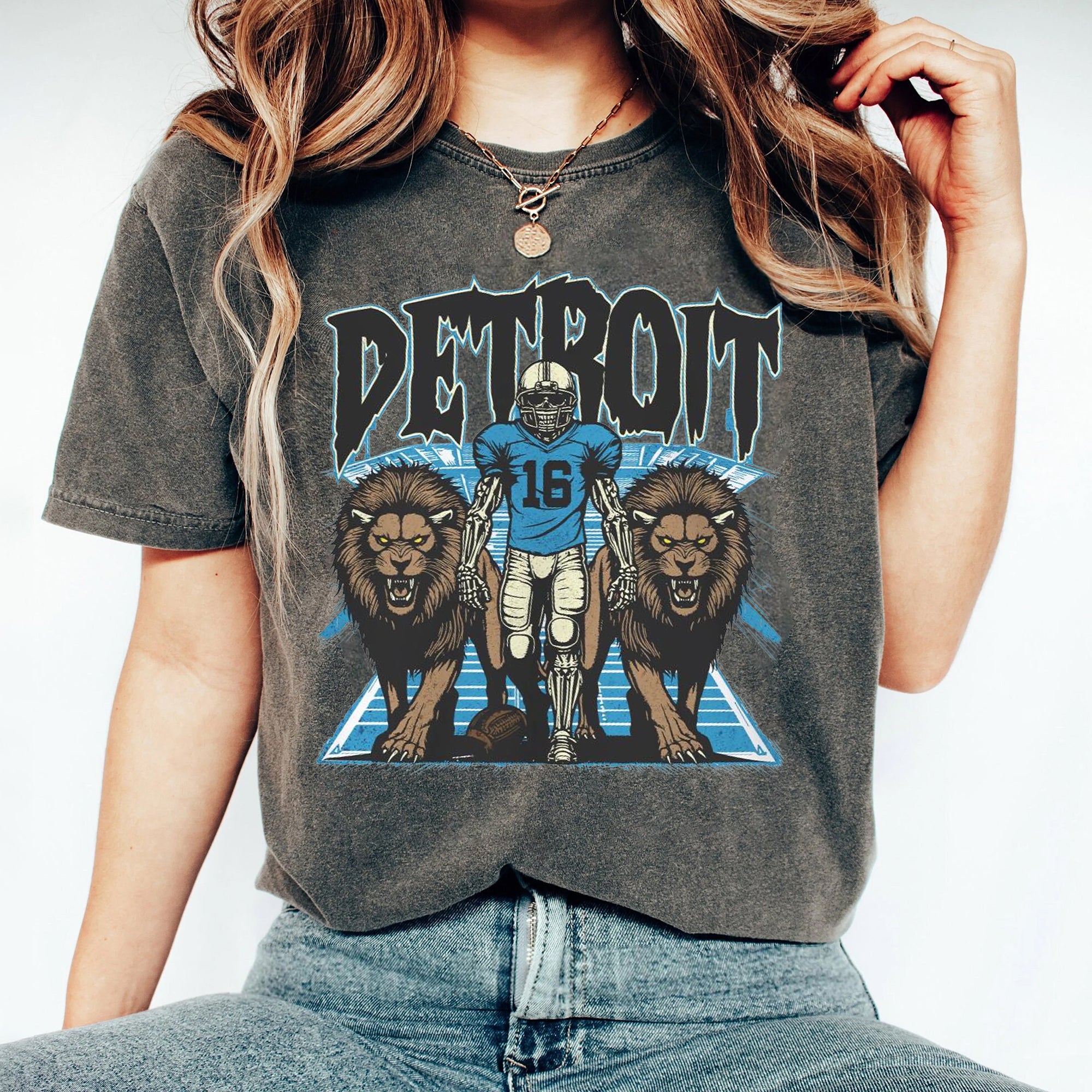 Detroit Football Shirt, Detroit Graphic Tee, Detroit Lion Defend That Den Shirt BBB