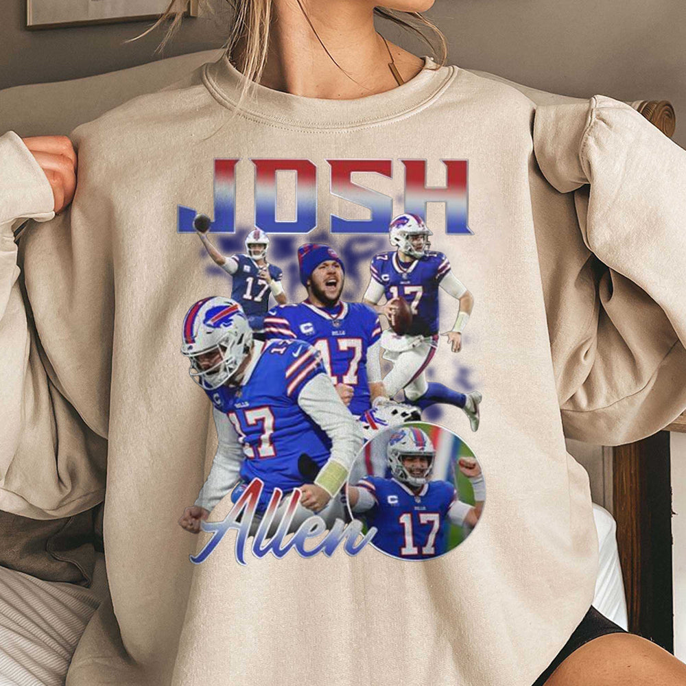 Josh Allen Vintage 90s Graphic Style T-Shirt, Josh Allen Shirt, Vintage Sport Tee, Unisex shirt, Football Bootleg Gift 1 DDD