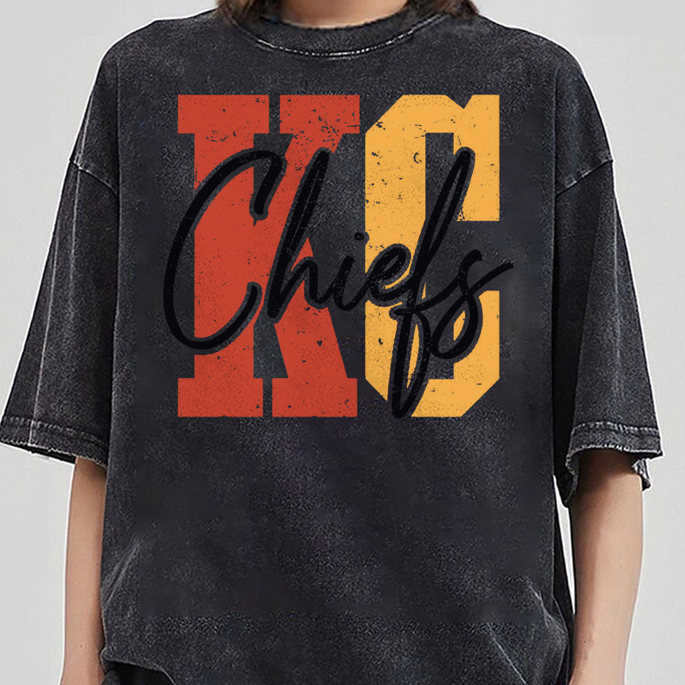 Chiefs sweatshirt, KC Chiefs in my heart Hoodie, Kansas City Football T shirt, Gift For Football Fan Tee, KC Football T shirt AAA