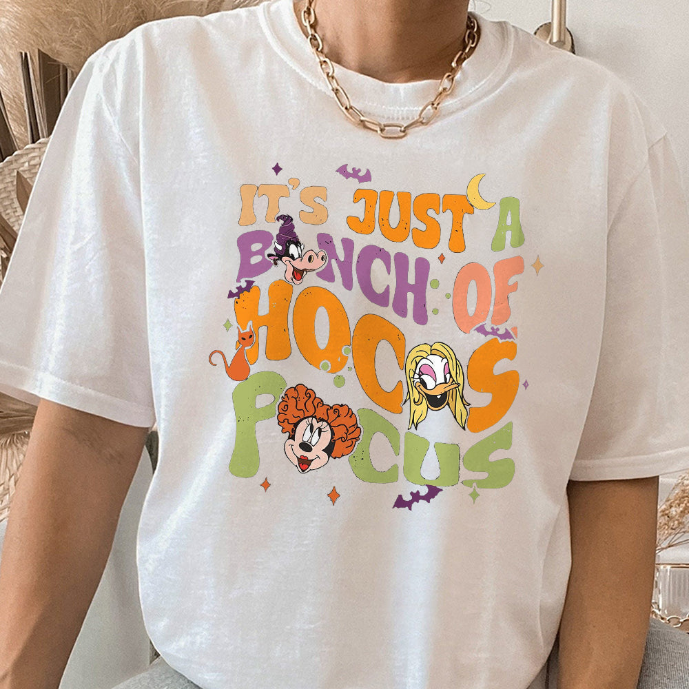 Disney Halloween Hocus Pocus  Shirt, It'S Just A Bunch Of, Minnie Daisy Clarabelle Hocus Pocus Shirt, Disney Sanderson Sisters 1  BBB